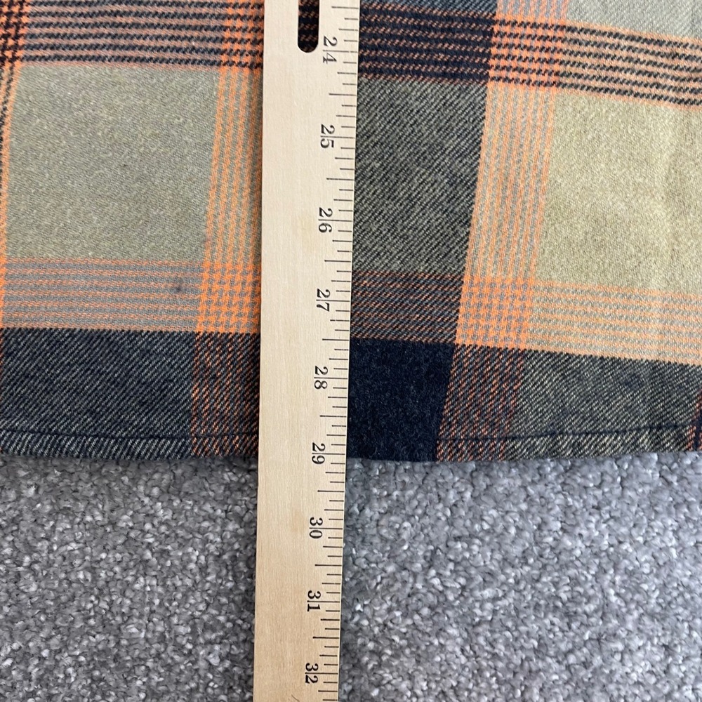 Prana Flannel Shirt Womens Large Golden Canyon Organic Cotton Plaid Fall - Picture 9 of 13
